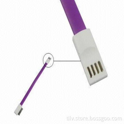 Durable Magnet 30-pin USB Cable for iPhone 4, Sync Data & Charger Cable